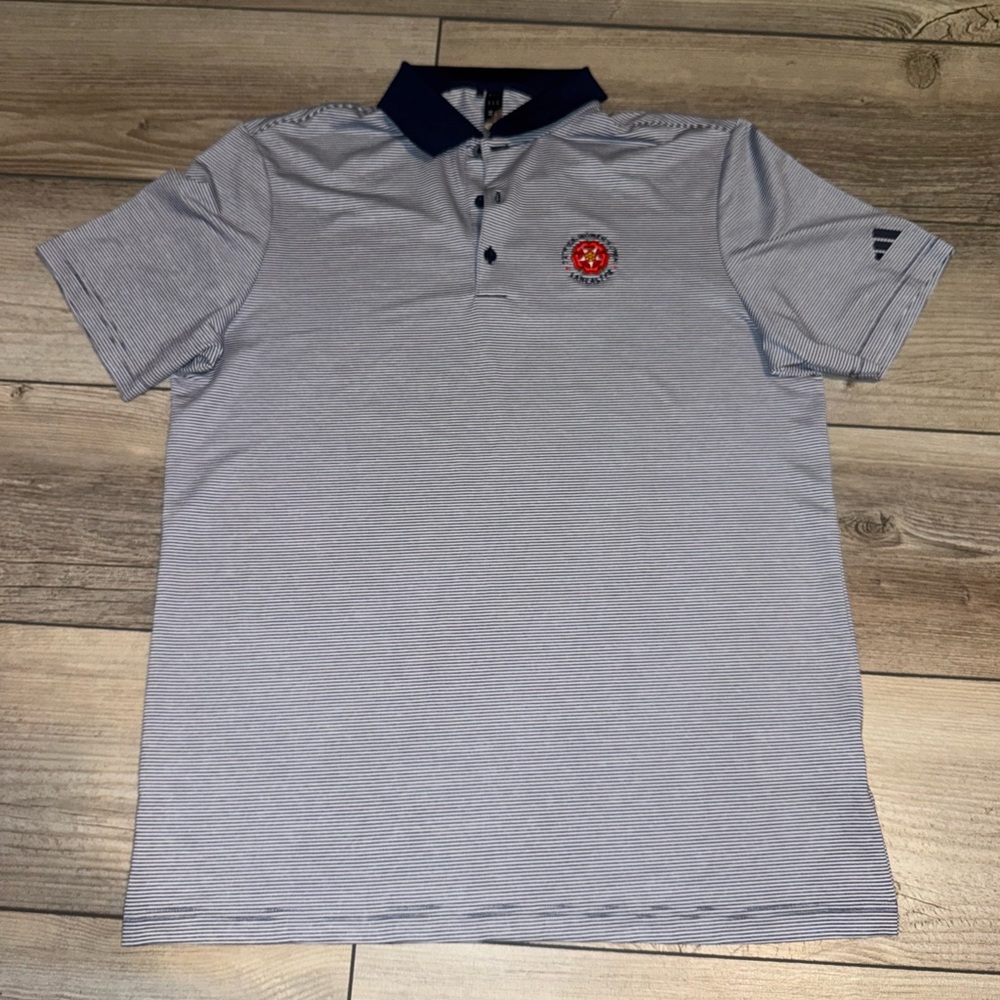 Men's Women’s U.S Open Polo- blue stripped